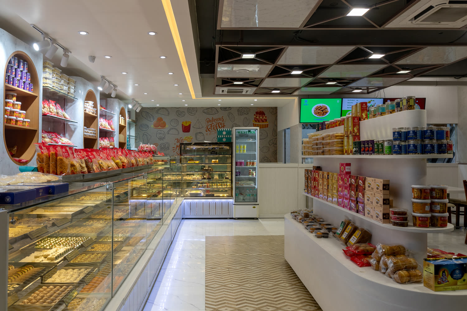 Apurva Sweets display